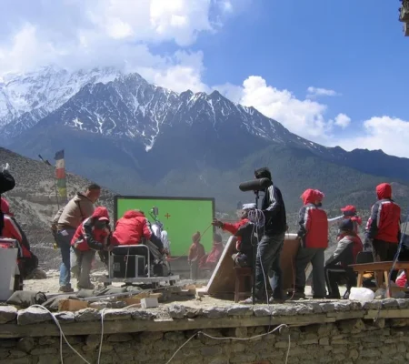 Home 9 commercial photography shoot in Kathmandu film production
